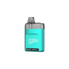 Vaporesso Eco Nano 2 Pot Kit mit eingesetztem transparentem Eco nano Pod in Cali Blue (Türkise).