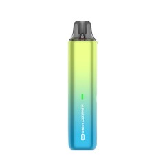 Vaporesso Vibe SE Pod Kit Blau zu gelb verlaufend. Das Logo isr auf der Vorderseite weiss aufgedruckt.