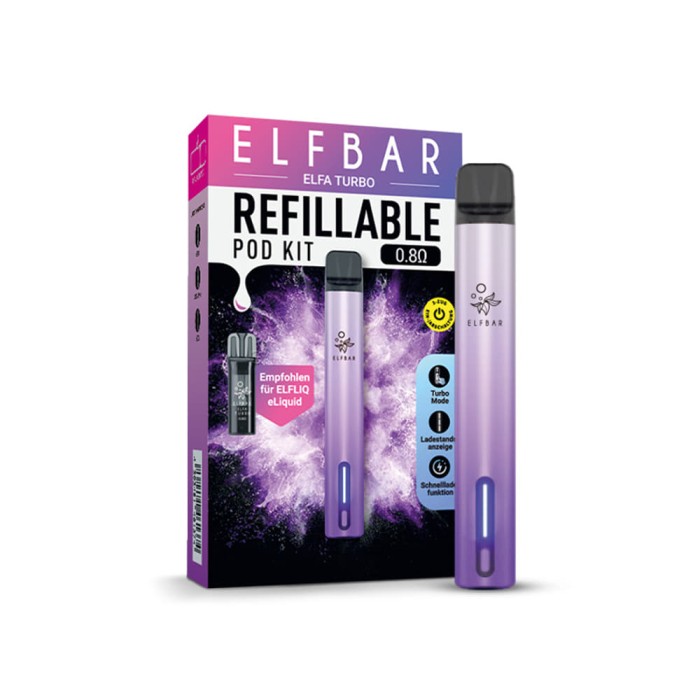 elfbar akkuträger mit pods ELFA Turbo Pod Kit Reorder Report Geschmack:Pineapple Coconut Elf Bar ELFA Master