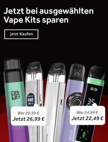 Jetzt bei ausgewählten Vape Kits sparen, jetzt kaufen