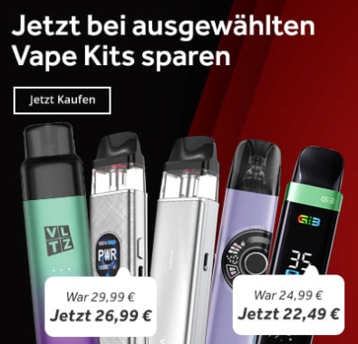Jetzt bei ausgewählten Vape Kits sparen