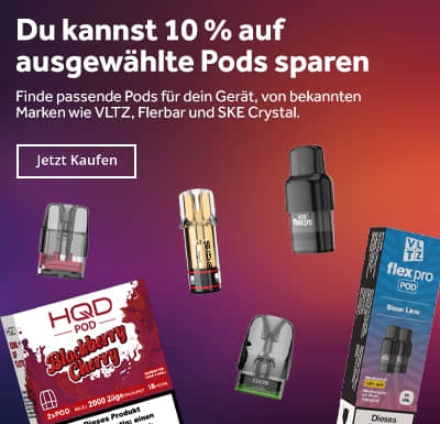 Du kannst 10 % auf ausgewählte Pods sparen