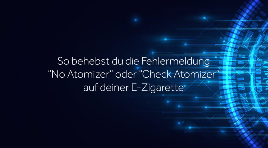 How to fix no atomizer or check atomizer on your ecig de